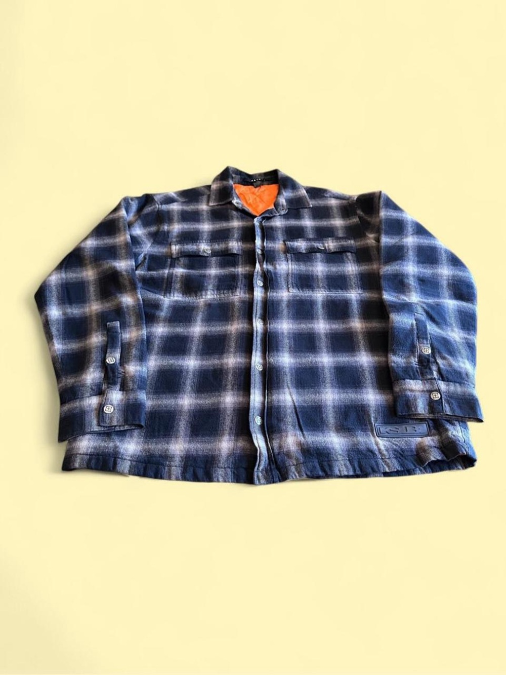 Ksubi Quilted Check Strata Jacket Black Gray Men’s Medium Flannel